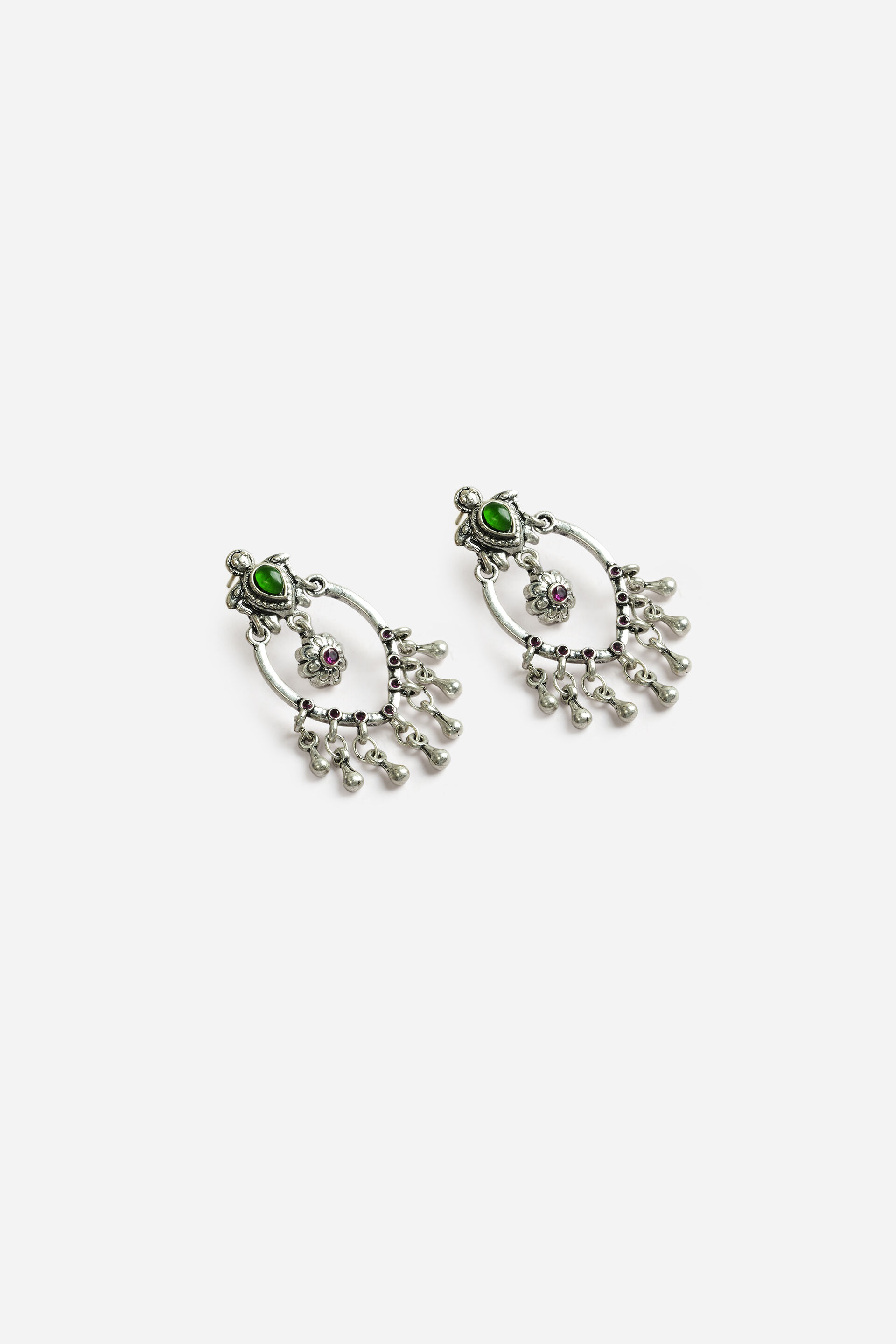 Stone Accent Dangler Earrings, , image 2